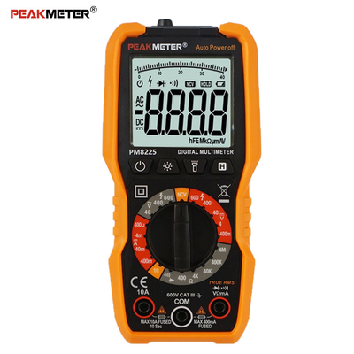 PM8225 Flash Light NCV Digital Multimeter 4000 Counts Display 600V AC DC Voltage Measurement